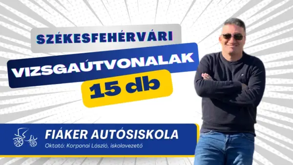 Fiaker Autósiskola - Útvonalak Mesterfokon borítókép